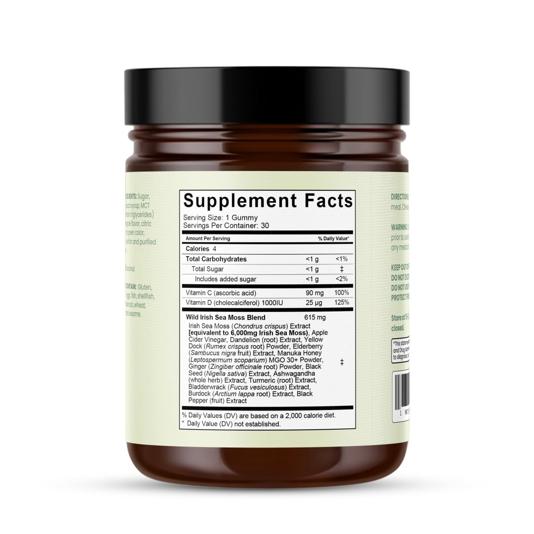 Natural Rems Sea Moss 16-In-1 Gummies 30 Day Supply