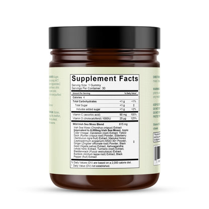 Natural Rems Sea Moss 16-In-1 Gummies 30 Day Supply